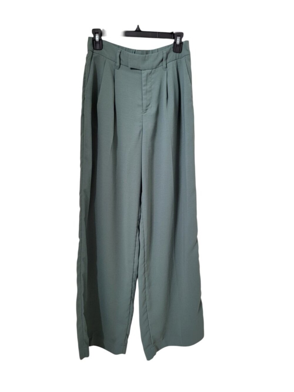 a new day Size 6 Sage Green Pleated Front Wide Leg Trousers